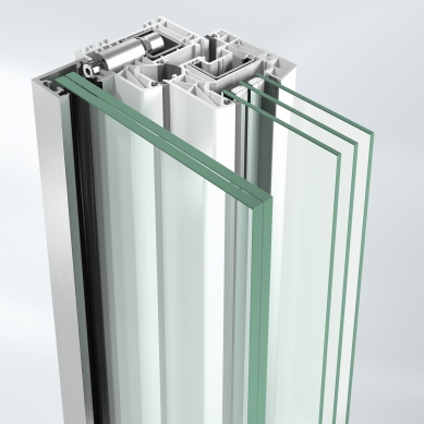 Schüco rozšiřuje nabídku o vlastní ochranné zábradlí k plastovým oknům - Fixace s profilovou hmoždinkou