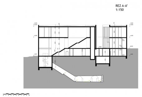V. Bohuslav Fuchs Award - winning projects - House by the Lake near Petrov – Entrance to the Brno Underground - foto: Veronika Tvrdá; 2. ročník