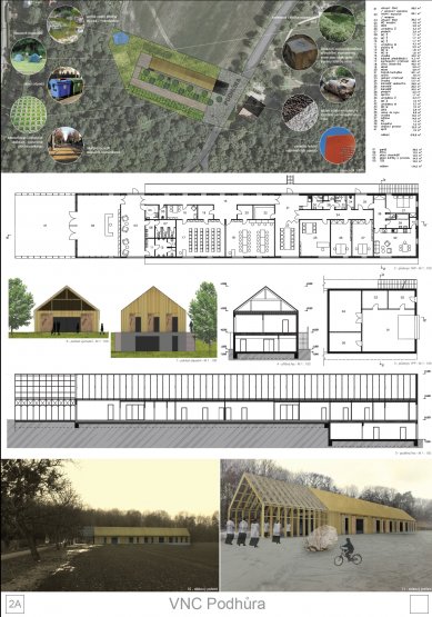 Educational and Visitor Center Podhůra - competition results - 3rd prize - proposal no. 2 - foto: Eugen Řehoř