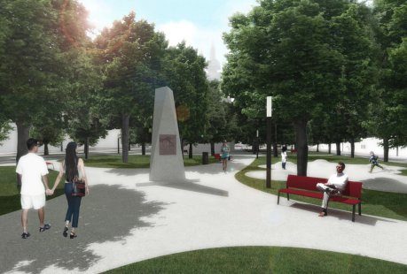 Obnova náměstí Smiřických v Kostelci nad Černými lesy - výsledky soutěže - 2. cena : Návrh č. 2 