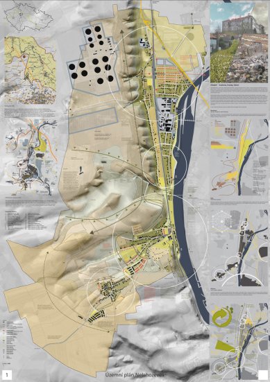 Municipal Development Plan of Nelahozeves - results of the competition - 1. price - foto: Michal Dvořák, Ivan Gogolák, Lukáš Grasse, Pavel Grasse