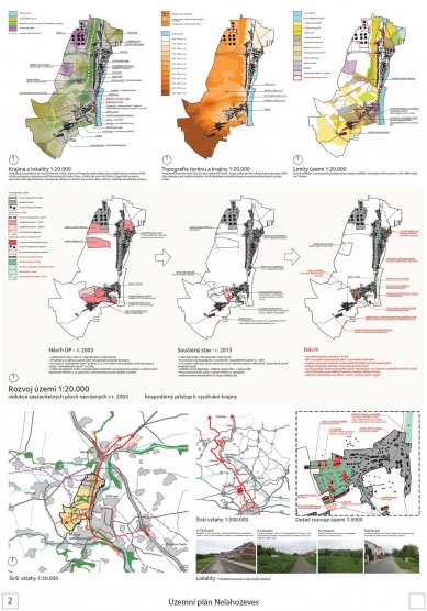 Municipal Development Plan of Nelahozeves - results of the competition - 2nd prize - foto: Karel Hasenblas, Jiří Koten