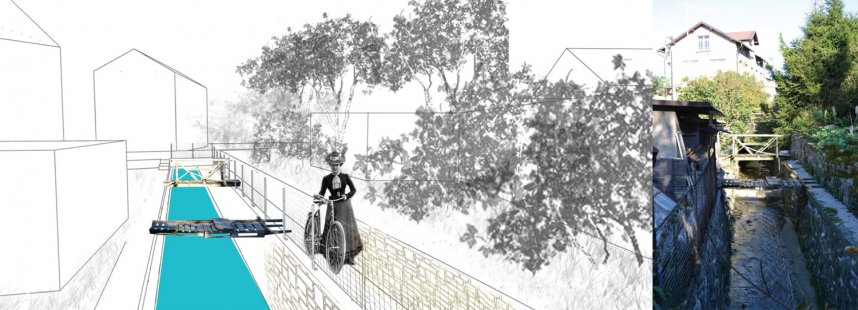 Studentské práce z workshopu v Polici - Jakub Kopecký: Potok Ledhujka