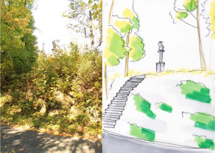 Studentské práce z workshopu v Polici - Lucie Pavlištíková: Sochy v krajině