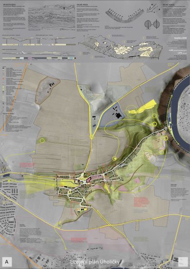 Návrh urbanistické koncepce obce Úholičky – výsledky soutěže - 1. cena - Ing. arch. Michal Dvořák, Ing. arch. Ivan Gogolák, Ing. arch. Lukáš Grasse, Ing. arch. Pavel Grasse 