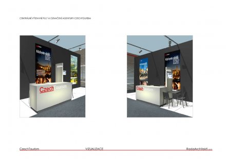 New exhibitions of the CzechTourism agency - competition results - foto: 2. cena: Rada Architekti s.r.o. 
