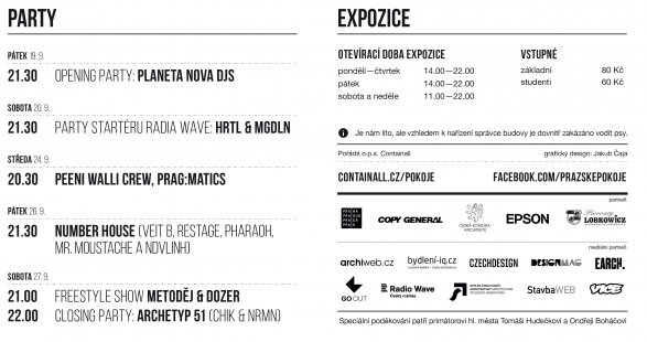 Today marks the start of ROOMS III: a showcase of young architects at the palace in the center of Prague
