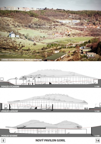 Nový pavilon goril v ZOO Praha - výsledky soutěže - Odměna - foto: Bogle Architects s. r. o.