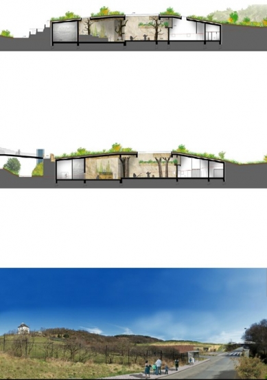 New Gorilla Pavilion in Prague Zoo - Competition Results - 2nd prize - foto: ABM Architekti s. r. o.