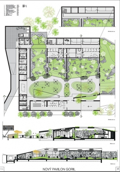 New Gorilla Pavilion in Prague Zoo - Competition Results - 3rd prize - foto: Mjölk s. r. o. 