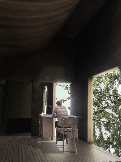 <Jested f kleci 13 - nomination> - Student Housing Under the Riverbed - foto: Eliška Kováříková