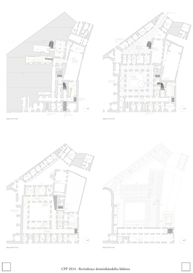 Revitalization of the Dominican Monastery in Cheb - competition results - 2nd price – proposal no. 2 - foto: Michal Říha, Tadeáš Říha, Martin Špičák, Kateřina Frejlachová