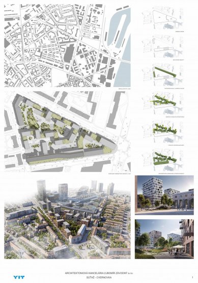 Cvernovka - výsledky mezinárodní architektonicko-urbanistické soutěže - Návrh č. 4 - foto: Architektonická kancelária Ľubomír Závodný