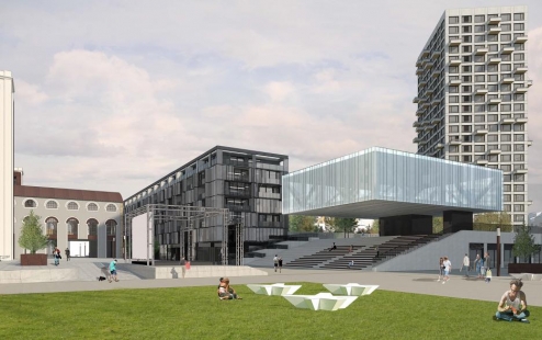 Cvernovka - výsledky mezinárodní architektonicko-urbanistické soutěže - Návrh č. 8 - foto: Ardeline