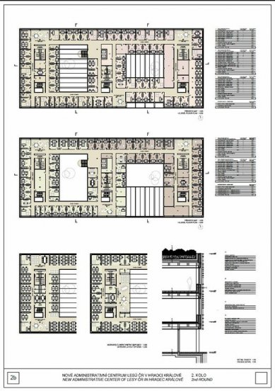 Nové administrativní centrum Lesů ČR - výsledky soutěže - Odměna - foto: CUBOID ARCHITEKTI s. r. o.