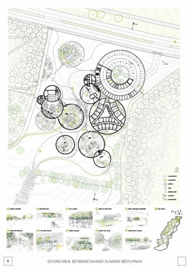 Entrance area of the Botanical Garden of the Capital City of Prague - competition results - Reward - foto: A69 - architekti