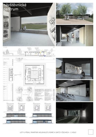 Památník holokaustu Romů a Sintů v Čechách - výsledky soutěže - Soutěžní návrh č. 2
