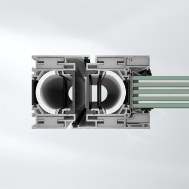 New aluminum door systems Schüco FireStop ADS 90 FR 90 achieve the highest fire resistance class - Thanks to accessories such as fire insulation and glass holders, Schüco FireStop ADS 90 FR 90 fire doors achieve the highest fire resistance class of 90 minutes.