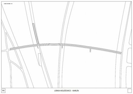 Lávka Holešovice - Karlín - výsledky soutěže - 1. místo - foto: Ing.arch. Marek Blank, Ingarch. MgA. Petr Tej, Ph.D. 