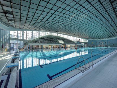 The virtual exhibition will pull you into the golden age of Czech architecture of the 1960s and 1970s - Bohumil Böhm: Swimming Stadium, České Budějovice - foto: © Národní památkový ústav