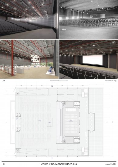 Reconstruction of the Grand Cinema in Zlín - competition results - 1st place - foto: re:architekti studio