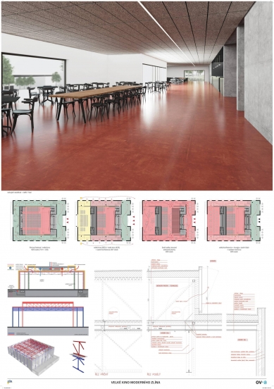 Rekonstrukce Velkého kina ve Zlíně - výsledky soutěže - 5. místo - foto: ov architekti 