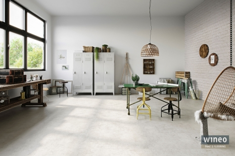 Boom of stone decorations in flooring coverings
