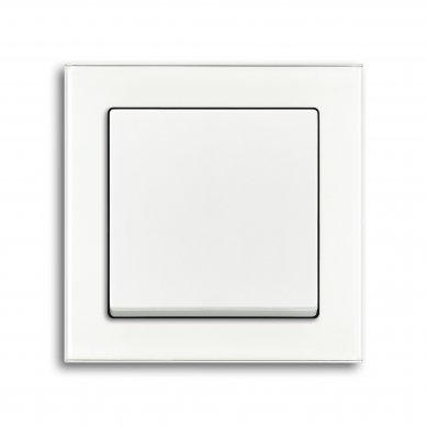 ABB Busch-axcent®: An unmissable element of a refined interior - Busch-axcent, white glass, white