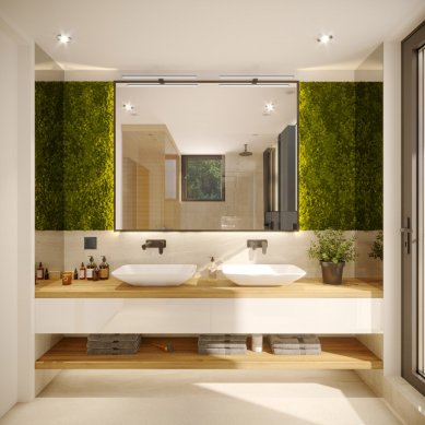 ABB Busch-axcent®: An unmissable element of a refined interior - VNP, Interior, 2nd floor, bathroom
