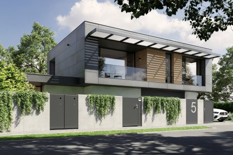 Entrance System LIBERTY – a European Unique - CLEANNY - bin cover, GATIE - gate, RINGIE - doorbell, mailbox, SIGNIE - house number - foto: JAP FUTURE