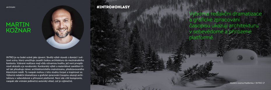 Magazine INTRO through the eyes of architects: a source of inspiration and an artistic gem