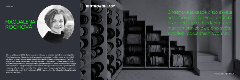 Magazine INTRO through the eyes of architects: a source of inspiration and an artistic gem