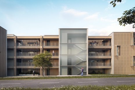 Apartment buildings in Žďár nad Sázavou showcase the advantages of prefabricated structures made from CLT panels
