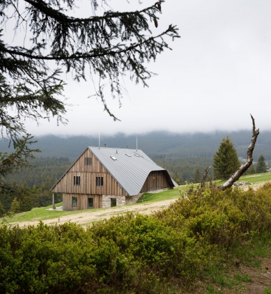 The best building in the Krkonoš Mountains is the EPO1 contemporary art center - Atelier SAD: Rotter's Cabins