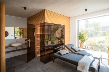 Finnish sauna as part of the house architecture