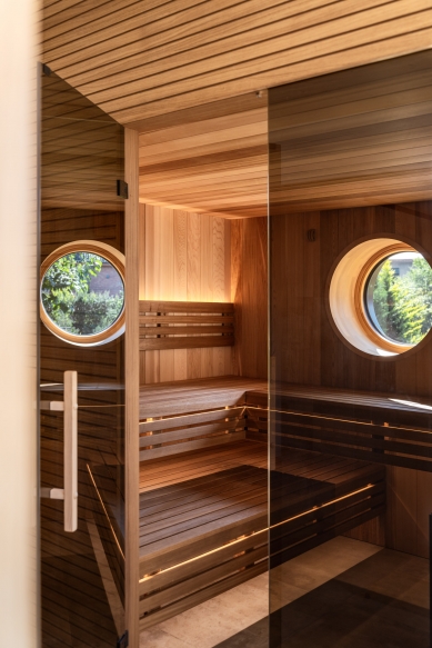 Finská sauna jako součást architektury domu