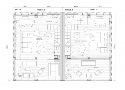 Ikonický krb jako dominanta současné horské architektury